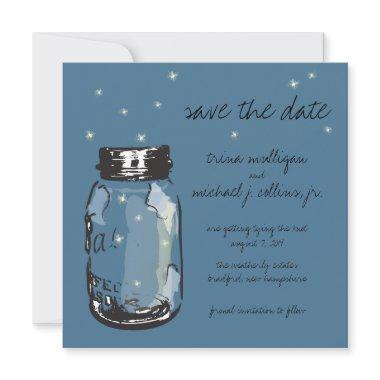 Fireflies & Mason Jar Save the Date