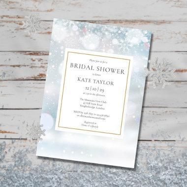 First First Snowflakes Bridal Shower Invitations