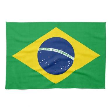 Flag Of Brazil Kitchen Towel