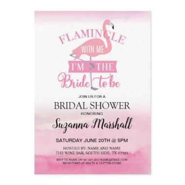 Flamingle With Me Bridal Shower Invite Flamingo