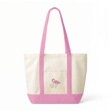 Flamingo Bachelorette Party I'm the Flocking Bride Tote Bag