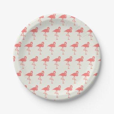 Flamingo Party Paper Plates
