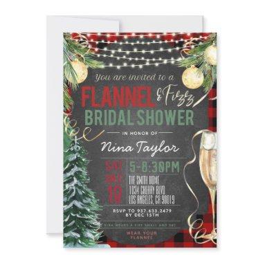 Flannel and Fizz Bridal Shower Invitations