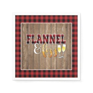 Flannel and Fizz Paper Napkin - Red - Wood