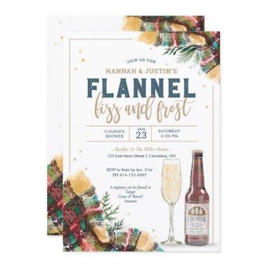 Flannel Fizz and Frost Couples Shower Invitations