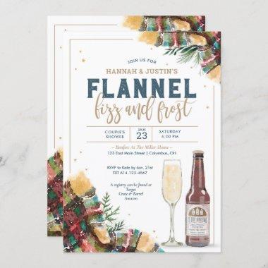 Flannel Fizz and Frost Couples Shower Invitations
