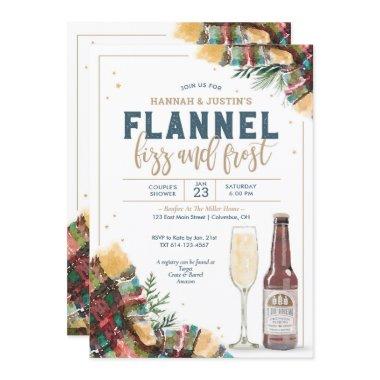 Flannel Fizz and Frost Couples Shower Invitations