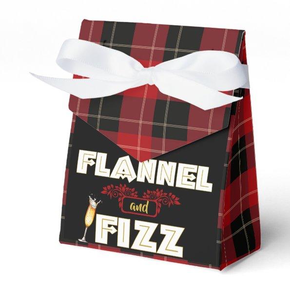Flannel & Fizz | Red & Black Buffalo Plaid Favor Boxes