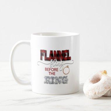 Flannel Fling Before the Ring Coffee Mug - Red