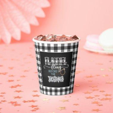 Flannel Fling Before the Ring Paper Cup - White