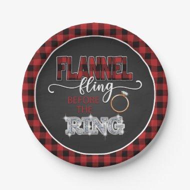 Flannel Fling Before the Ring Plate - Red