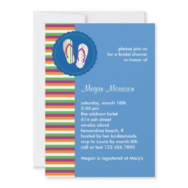 Flip Flops Bridal Shower Invitations