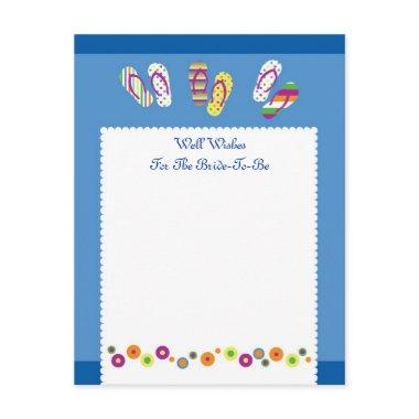 Flip Flops Well Wish Bridal Shower Invitations