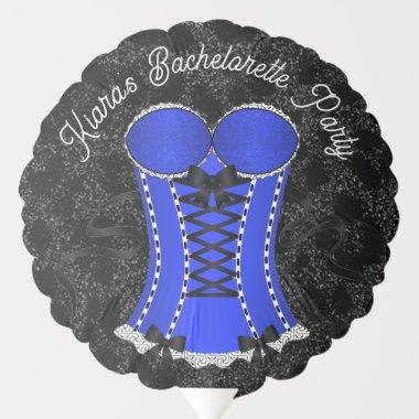 Flirty Blue Corset Balloon