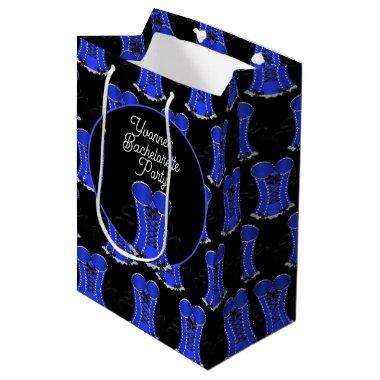Flirty Blue Corset Medium Gift Bag