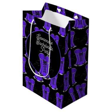 Flirty Purple Corset Medium Gift Bag