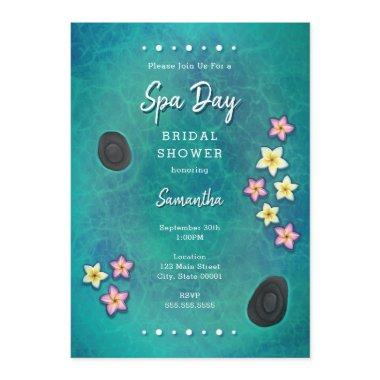 Floating Flowers Spa Day Invitations