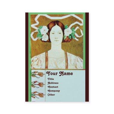 FLORA/LADY WITH WHITE ROSES MONOGRAM BUSINESS