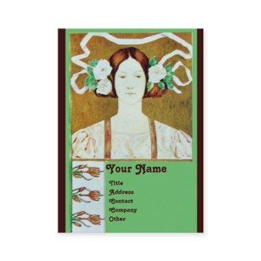 FLORA/LADY WITH WHITE ROSES MONOGRAM BUSINESS