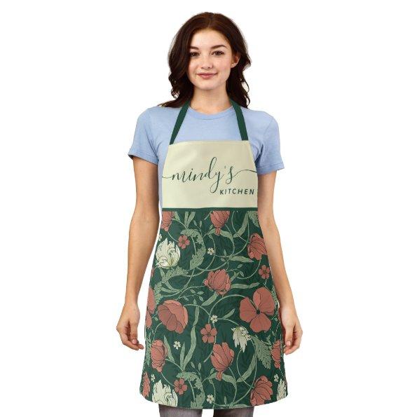 Floral All-Over Print Apron