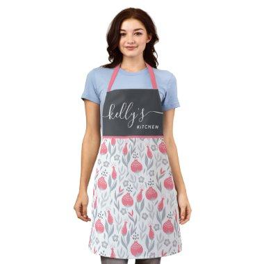 Floral All-Over Print Apron