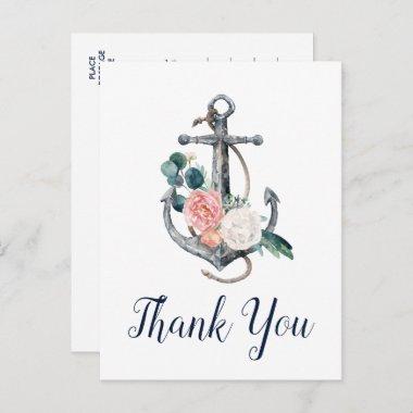 Floral Anchor | Summer Thank You PostInvitations