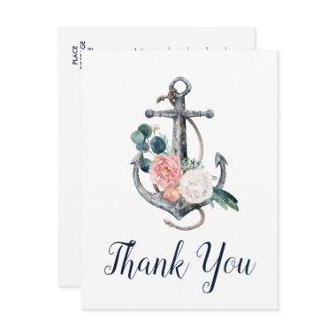 Floral Anchor | Summer Thank You PostInvitations