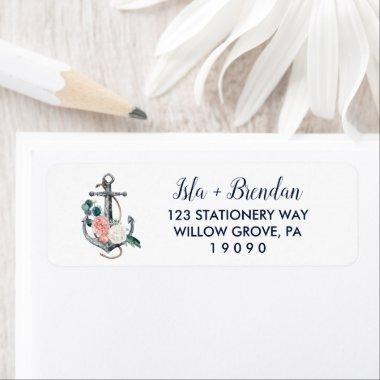 Floral Anchor | Summer Wedding Label