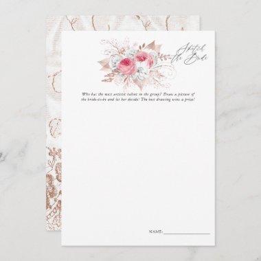 Floral and Lace Bridal Shower Game Invitations