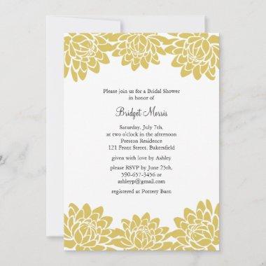 Floral and Modern Bridal Shower Invitations