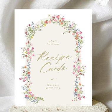 floral arch spring recipe   sign