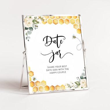 Floral bee date night ideas. Date jar bridal Poster