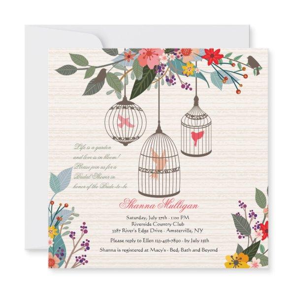 Floral Bird Cages