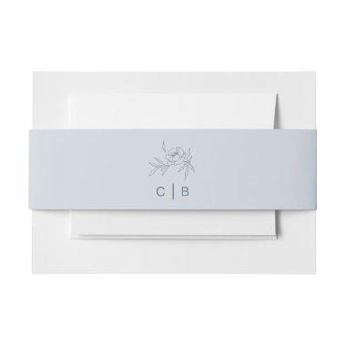 Floral Blue  Belly Band