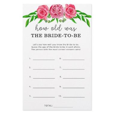 Floral blush How old was the bride to be
