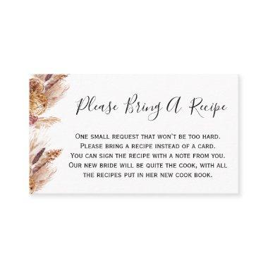 Floral Boho Pampas Bring Recipe