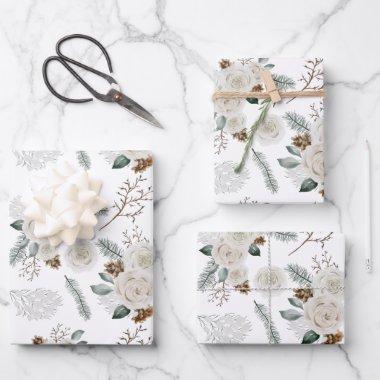 Floral Botanical Wrapping Paper Sheets