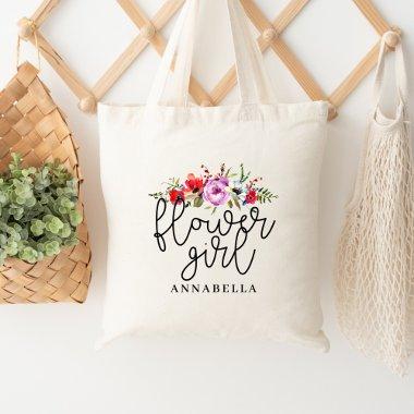 Floral Bouquet Flower Girl Tote