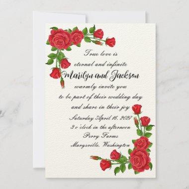 Floral Bouquet Wedding Invitations