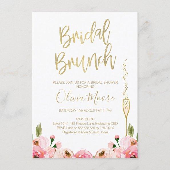 Floral Bridal Brunch Bridal Shower Invitations