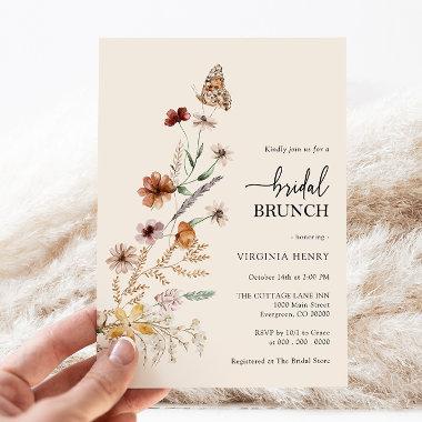 Floral Bridal Brunch Invitations