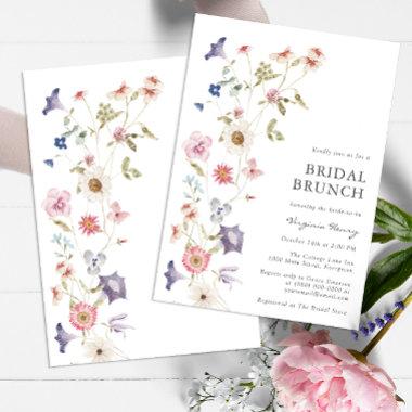 Floral Bridal Brunch Invitations