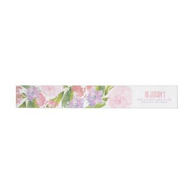Floral  Address Return Label