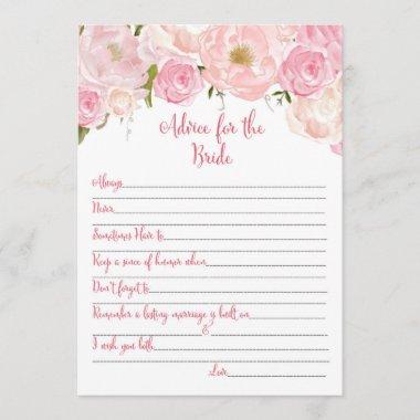 Floral Bridal Shower Advice Cards