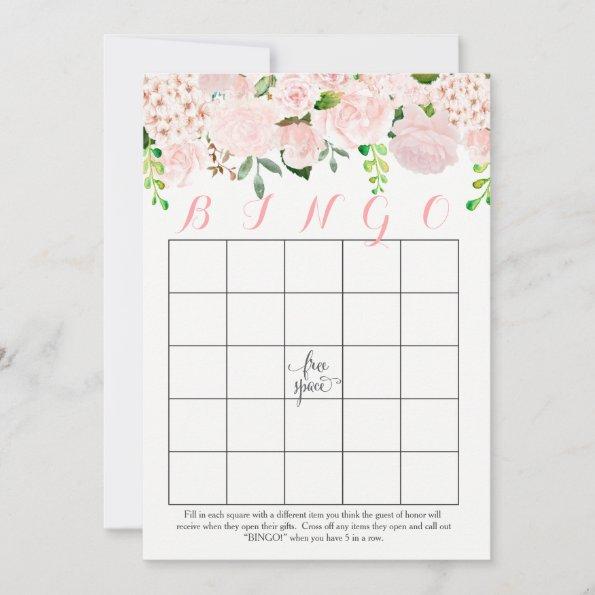 Floral Bridal Shower Bingo Invitations