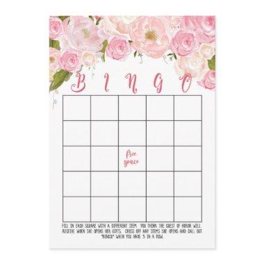 Floral Bridal Shower Bingo Invitations