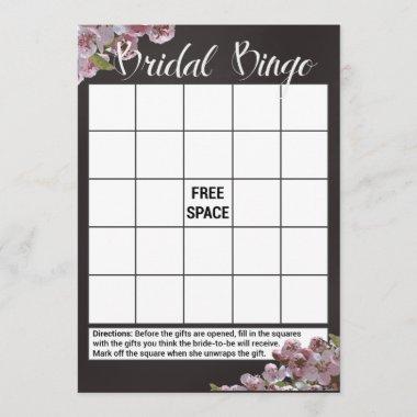Floral Bridal Shower Bingo Game Invitations