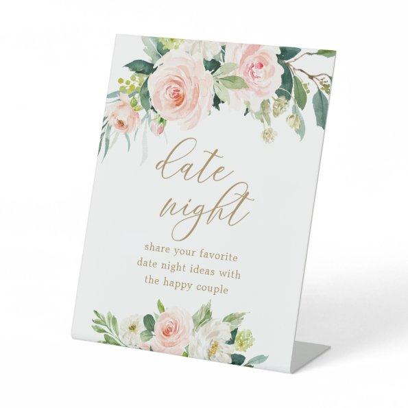 Floral Bridal Shower Date Night Ideas Sign