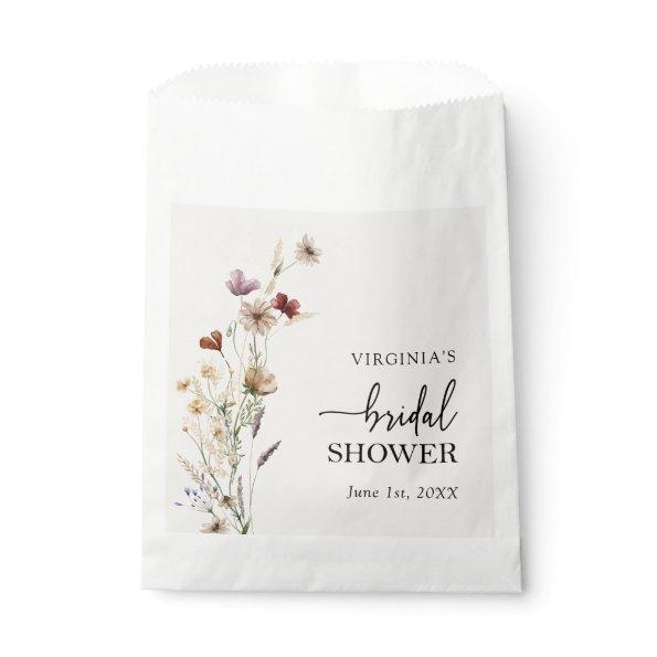 Floral Bridal Shower Favor Bag