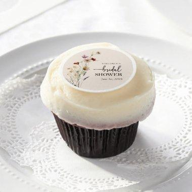 Floral Bridal Shower Frosting Rounds